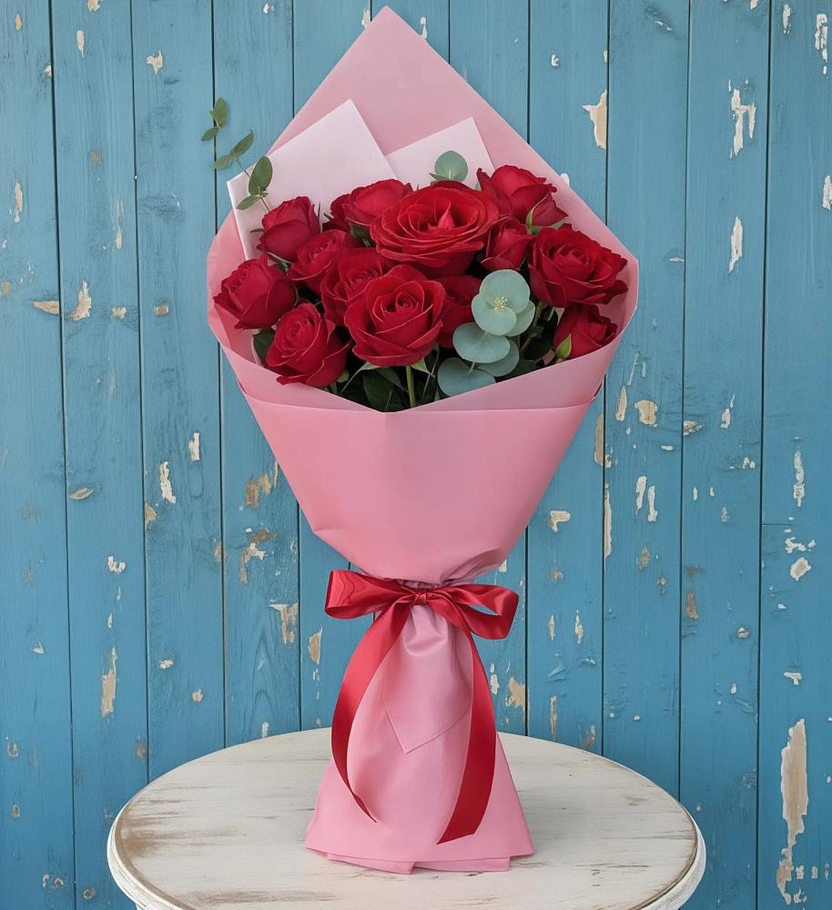 Букет цветов из: Розы в Долгое