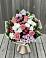 Букет цветов из: Альстромерии, Гвоздики, Розы и Хризантемы в Долгое