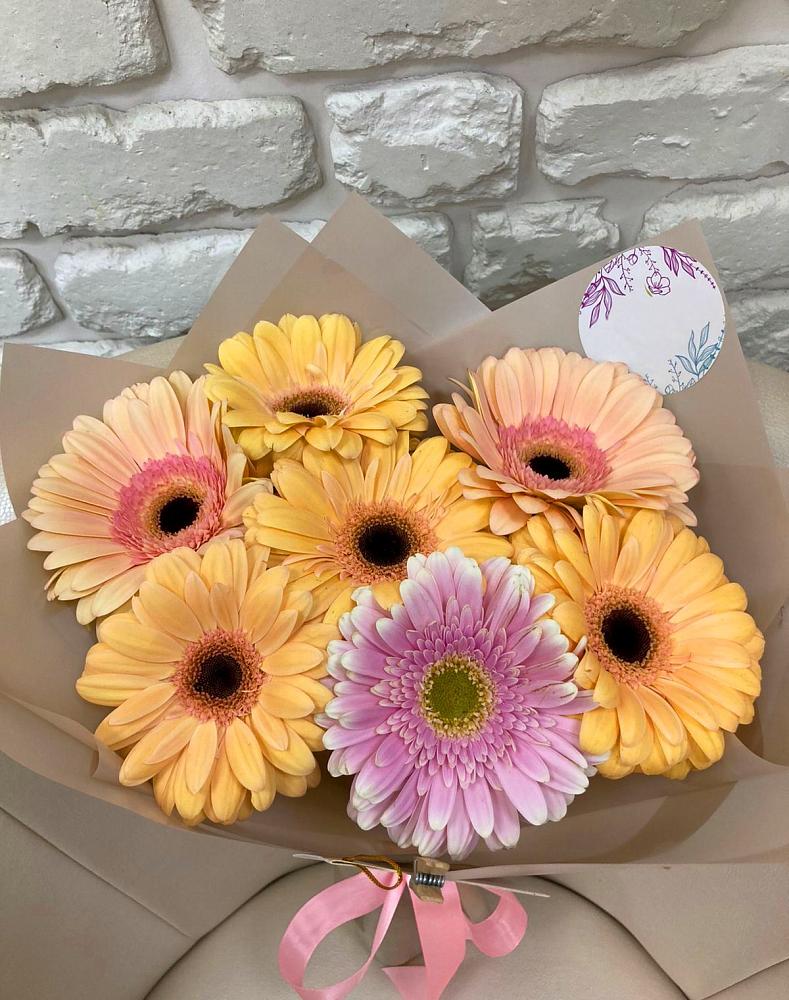Букет цветов из: Герберы в Долгое
