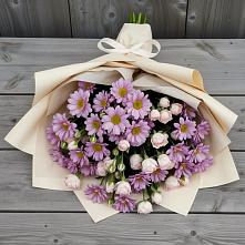 Букет цветов из:  Розы и Хризантемы в Долгое