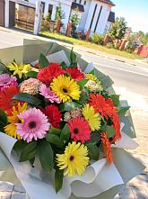 Букет цветов из:  Герберы #REPLACE_PRED# Долгое
