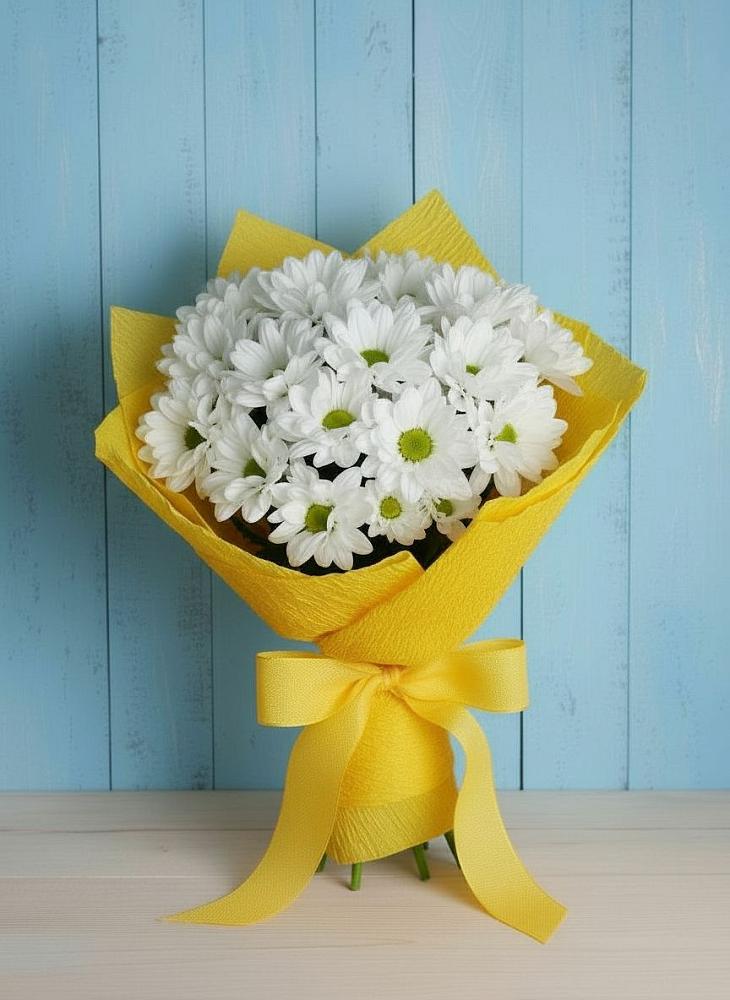 Букет цветов из: Хризантемы в Долгое