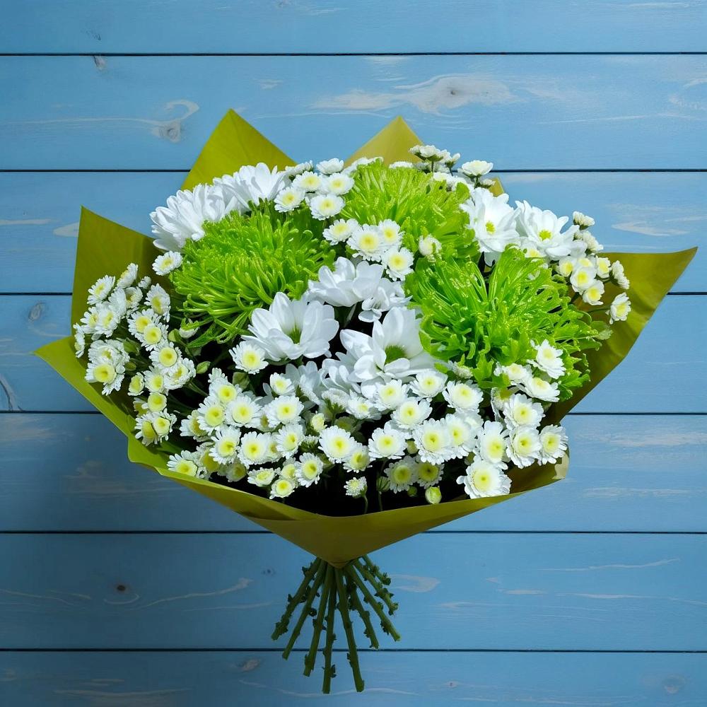 Букет цветов из: Хризантемы в Долгое