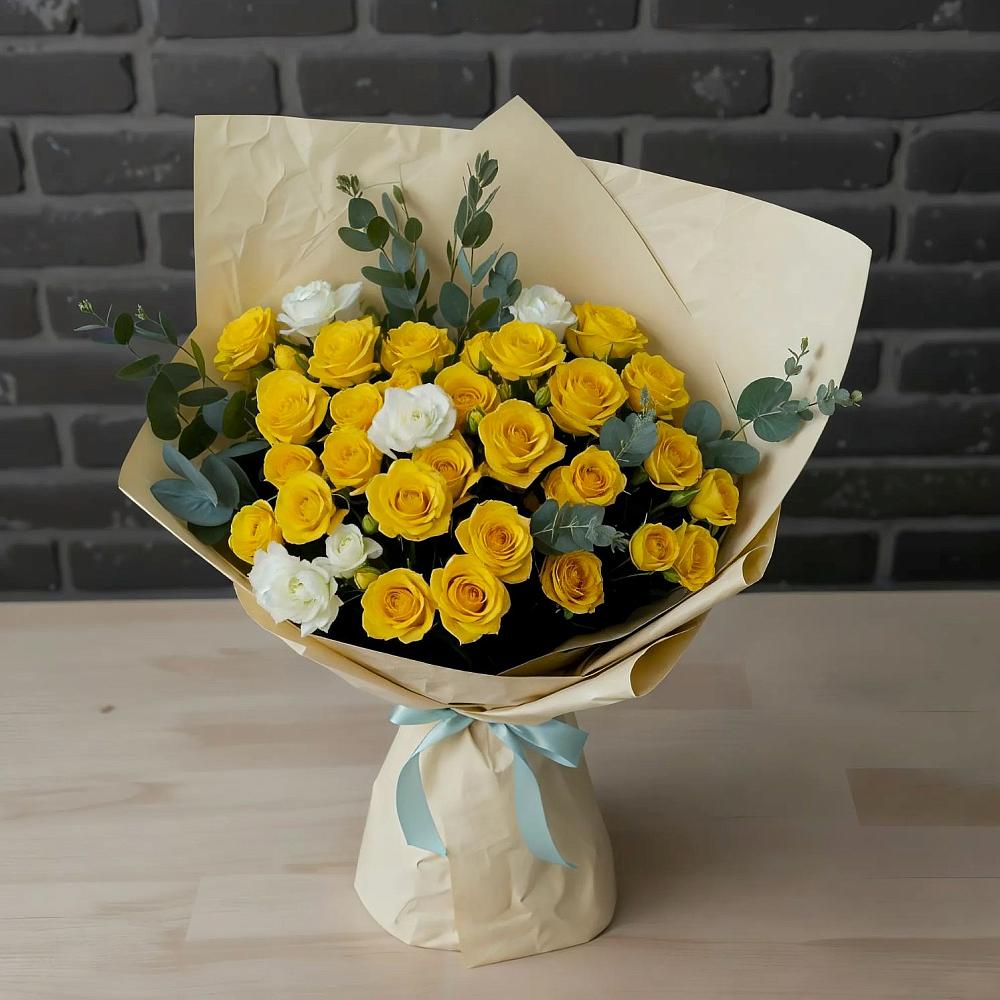 Букет цветов из: Розы в Долгое