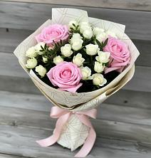 Букет цветов из:  Розы в Долгое