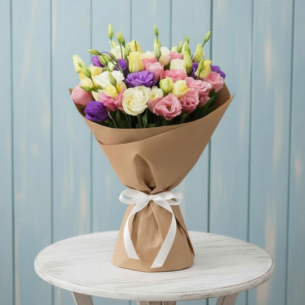 Букет цветов из: Лизиантусы в Долгое