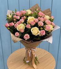 Букет цветов из:  Розы в Долгое