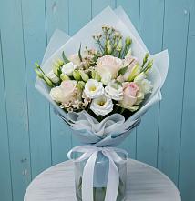 Букет цветов из:  Розы и Лизиантусы #REPLACE_PRED# Долгое