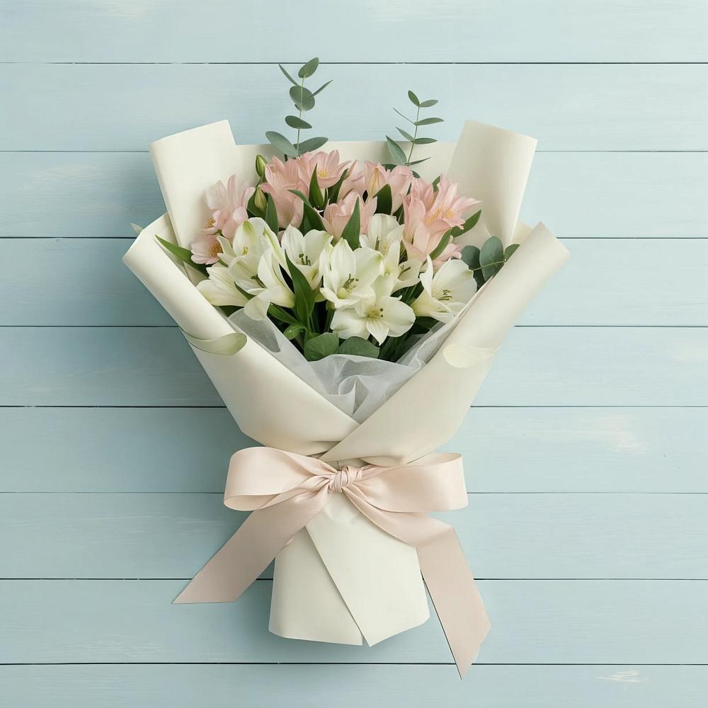 Букет цветов из: Альстромерии в Долгое