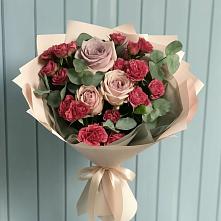 Букет цветов из:  Гвоздики и Розы #REPLACE_PRED# Долгое