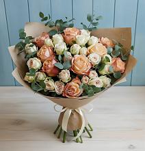 Букет цветов из:  Альстромерии и Розы #REPLACE_PRED# Долгое