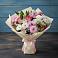 Букет цветов из: Хризантемы, Альстромерии и Розы в Долгое
